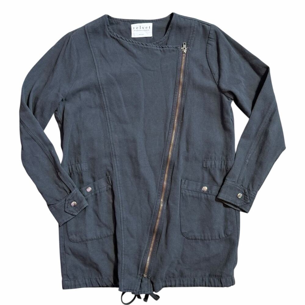 Velvet by Graham and Spencer Full Zip Utility Style Jacket Medium